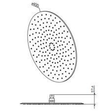 Верхний душ 400 мм Am.Pm F05R0002