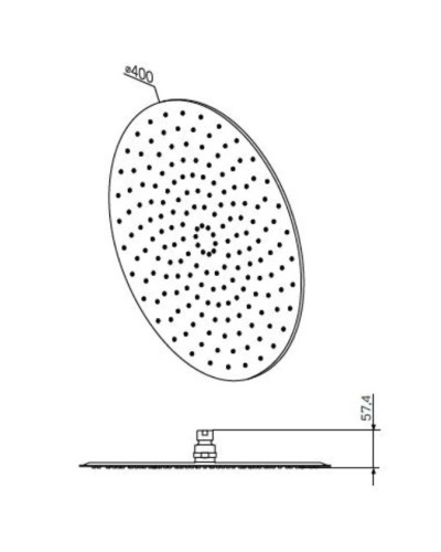 Верхний душ 400 мм Am.Pm F05R0002