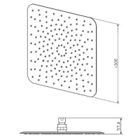 Верхний душ 300 мм Am.Pm F05S0003