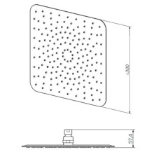 Верхний душ 300 мм Am.Pm F05S0003