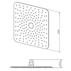 Верхний душ 300 мм Am.Pm F05S0003