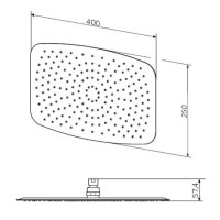 Верхний душ 400х250 мм Am.Pm F05S0005
