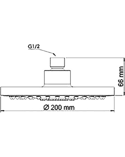 Верхний душ WasserKRAFT A029 Хром