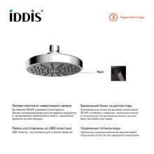 Верхний душ Iddis 008MINPi64 Хром