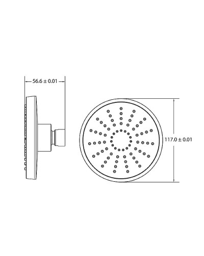 Верхний душ Iddis 008MINPi64 Хром