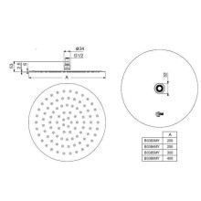 Верхний душ Ideal Standard Ideal Rain Luxe B0386MY Хром