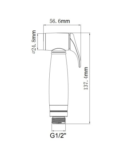 Гигиенический душ Aquanet КН21670СР