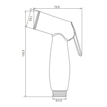 Гигиенический душ Aquanet КН21740СР