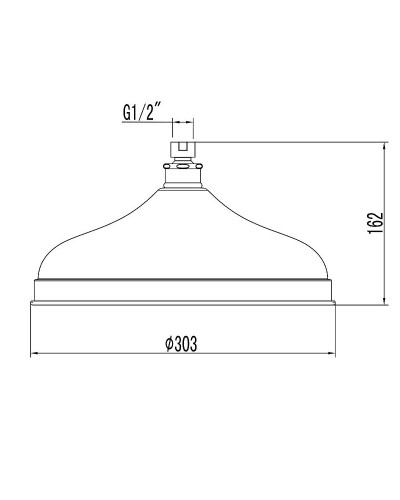 Верхний душ Lemark LM9830G Золото