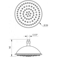 Верхний душ Migliore Verona 19992 Золото