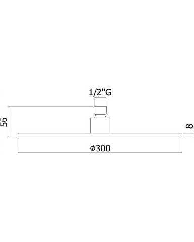 Верхний душ Paffoni Master King ZSOF079BO Белый матовый
