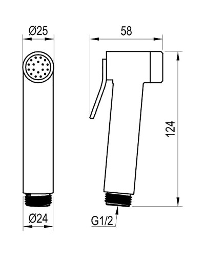 Гигиенический душ Ravak X07P641 Хром