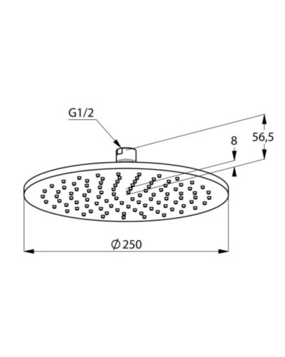 Верхний душ 250 мм Kludi A-QA 6432587-00