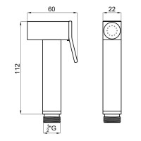Гигиенический душ Noken Square N186490030