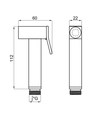 Гигиенический душ Noken Square N186490030