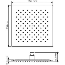 Верхний душ WasserKRAFT A254 Белый матовый
