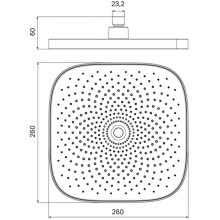 Верхний душ Iddis SpaHome SPA26CSi64 Хром