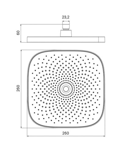 Верхний душ Iddis SpaHome SPA26CSi64 Хром