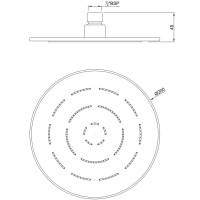 Верхний душ 200 мм Jaquar Maze OHS-CHR-1613
