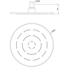 Верхний душ 200 мм Jaquar Maze OHS-CHR-1613