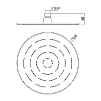 Верхний душ 240 мм Jaquar Maze OHS-CHR-1623