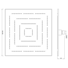 Верхний душ 300 мм Jaquar Maze OHS-CHR-1639