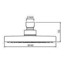 Верхний душ 140 мм Jaquar OHS-CHR-1757