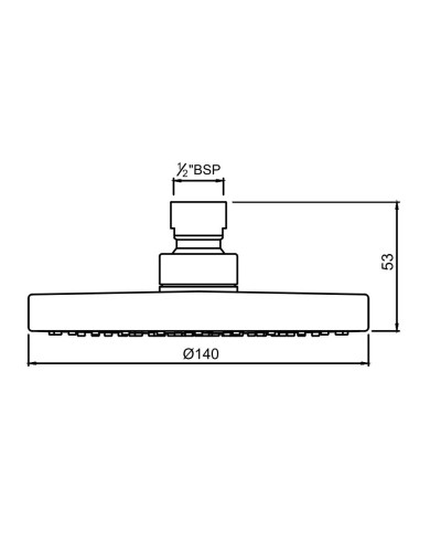 Верхний душ 140 мм Jaquar OHS-CHR-1757