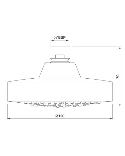 Верхний душ 120 мм Jaquar OHS-CHR-1789