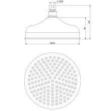 Верхний душ 200 мм Jaquar OHS-CHR-1843
