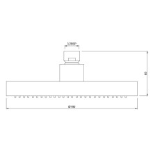 Верхний душ 190 мм Jaquar OHS-CHR-497N