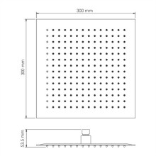 Верхний душ 300 мм WasserKRAFT Elbe A162