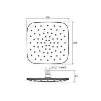 Верхний душ Ravak ABS 983.10 X07P347 Хром Белый