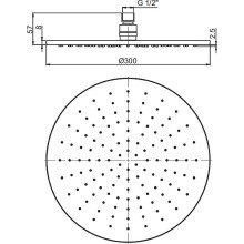 Верхний душ Paini 50CR759/30EBI Хром