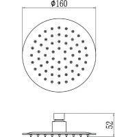 Верхний душ 160 мм Savol S-000Y06
