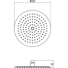 Верхний душ 250 мм Savol S-000Y10