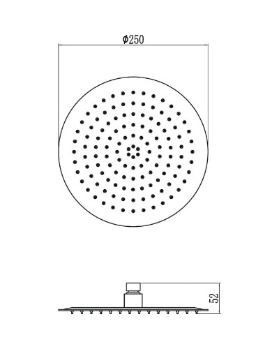Верхний душ 250 мм Savol S-000Y10