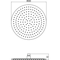 Верхний душ 300 мм Savol S-000Y12