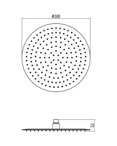 Верхний душ 300 мм Savol S-000Y12