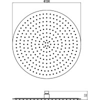 Верхний душ 398 мм Savol S-000Y16