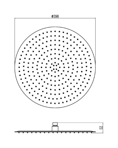 Верхний душ 398 мм Savol S-000Y16