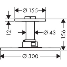 Верхний душ 300 мм Axor ShowerSolutions 35301000