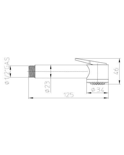 Гигиенический душ Bossini Paloma Gom B00457.030