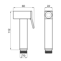 Гигиенический душ Noken Square N186490060