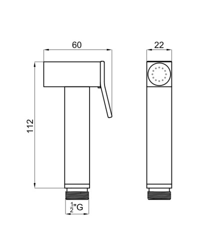 Гигиенический душ Noken Square N186490060