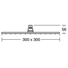 Верхний душ 300 мм Ideal Standard IdealRain Pro B9844AA