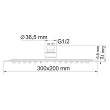 Верхний душ WasserKRAFT A069 Хром