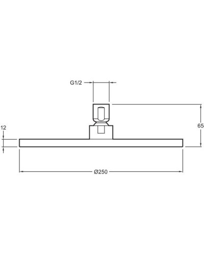 Верхний душ Jacob Delafon Katalyst E13689-CP Хром