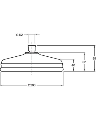 Верхний душ Jacob Delafon Katalyst E13692-CP Хром