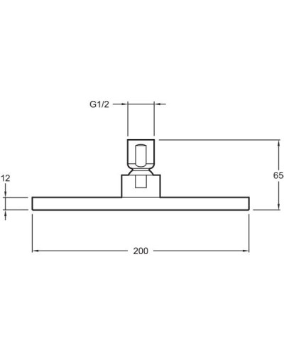 Верхний душ Jacob Delafon Katalyst E13695-CP Хром